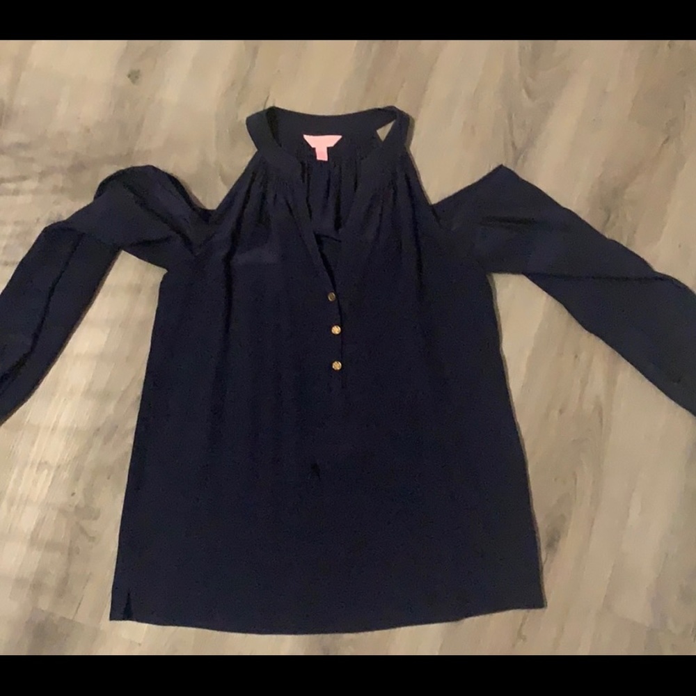 Lilly Pulitzer silk top !size small perfect condition.